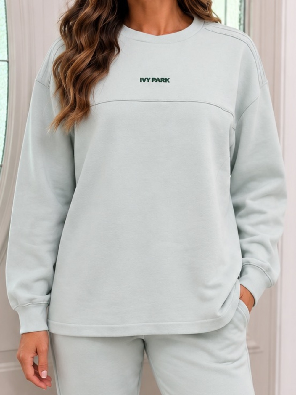Adidas x IVY PARK Oversized Crewneck Sweatshirt Mint Green Medium
